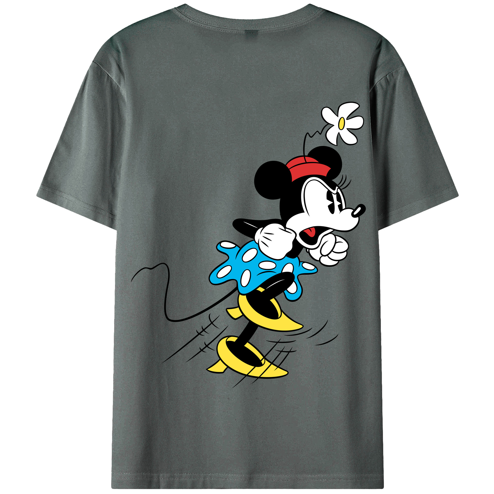 （画像用） ミッキーマウス Mickey Mouse 綿100％半袖Tシャツ（背面プリント）